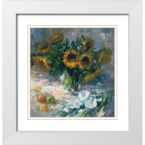 Shera II White Modern Wood Framed Art Print with Double Matting by Haenraets, Willem