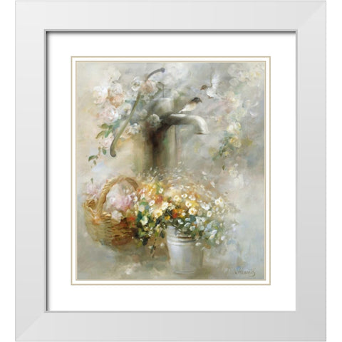 Soft touch White Modern Wood Framed Art Print with Double Matting by Haenraets, Willem
