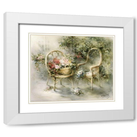 Summer White Modern Wood Framed Art Print with Double Matting by Haenraets, Willem