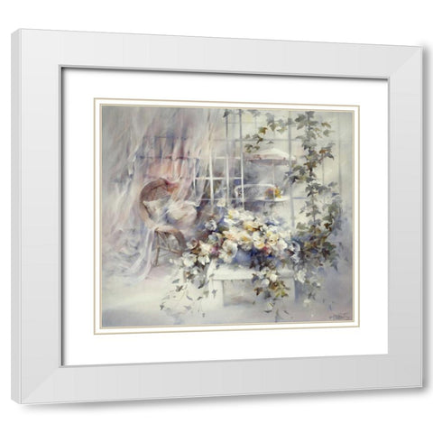 Enchanting moment White Modern Wood Framed Art Print with Double Matting by Haenraets, Willem