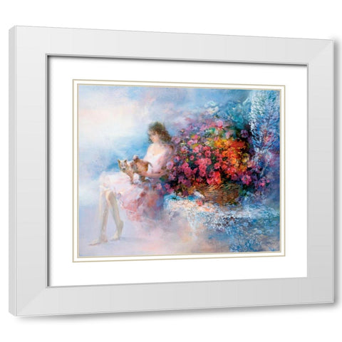 Special memories White Modern Wood Framed Art Print with Double Matting by Haenraets, Willem