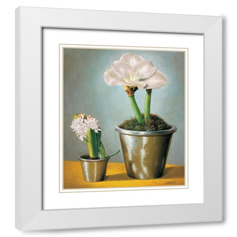 The difference White Modern Wood Framed Art Print with Double Matting by Roelofs, Wouter