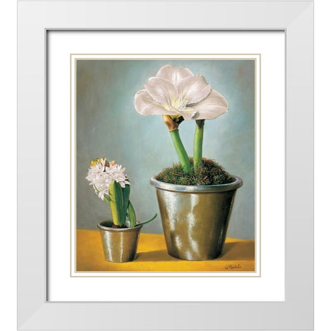 The difference White Modern Wood Framed Art Print with Double Matting by Roelofs, Wouter