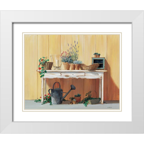 A gardens rewards White Modern Wood Framed Art Print with Double Matting by Roelofs, Wouter