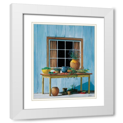 Looking forward to autumn White Modern Wood Framed Art Print with Double Matting by Roelofs, Wouter