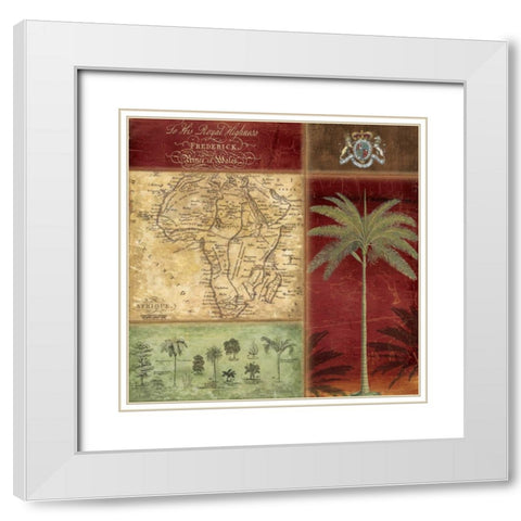 PRINCE OF WALES White Modern Wood Framed Art Print with Double Matting by Artique Studio