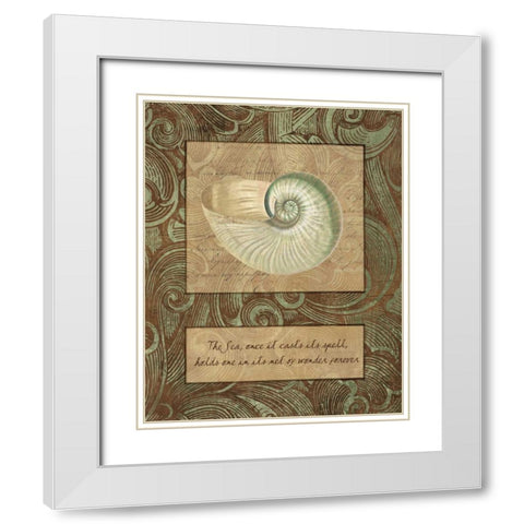 NET OF WONDER White Modern Wood Framed Art Print with Double Matting by Artique Studio