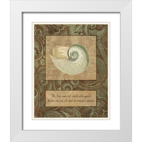 NET OF WONDER White Modern Wood Framed Art Print with Double Matting by Artique Studio