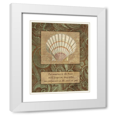 OUR MEMORIES White Modern Wood Framed Art Print with Double Matting by Artique Studio