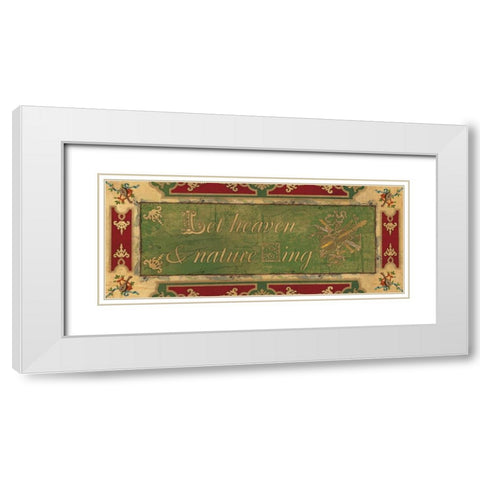 HEAVEN AND NATURE White Modern Wood Framed Art Print with Double Matting by Artique Studio