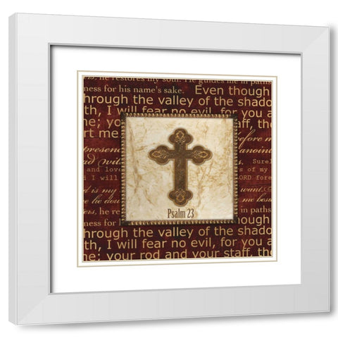 THROUGH THE VALLEY White Modern Wood Framed Art Print with Double Matting by Artique Studio