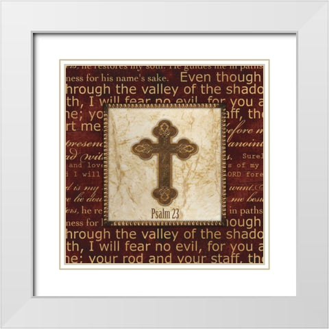 THROUGH THE VALLEY White Modern Wood Framed Art Print with Double Matting by Artique Studio