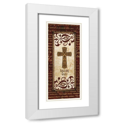 PSALM 23 PANEL White Modern Wood Framed Art Print with Double Matting by Artique Studio