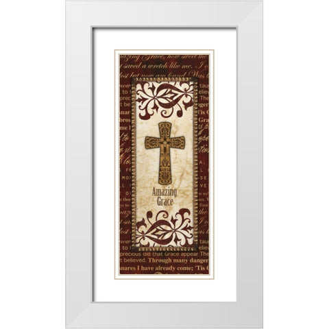 PSALM 23 PANEL White Modern Wood Framed Art Print with Double Matting by Artique Studio