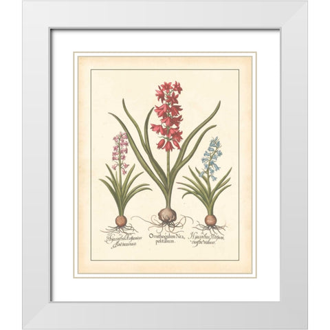 DETAILED FLORAL I White Modern Wood Framed Art Print with Double Matting by Artique Studio