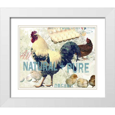 NATURAL AND PURE White Modern Wood Framed Art Print with Double Matting by Yang, Eric