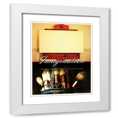 IMAGINATION White Modern Wood Framed Art Print with Double Matting by Yang, Eric