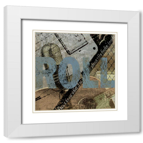 ROLL White Modern Wood Framed Art Print with Double Matting by Yang, Eric