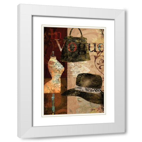 IN VOGUE White Modern Wood Framed Art Print with Double Matting by Yang, Eric
