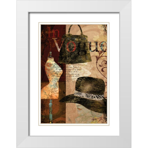 IN VOGUE White Modern Wood Framed Art Print with Double Matting by Yang, Eric