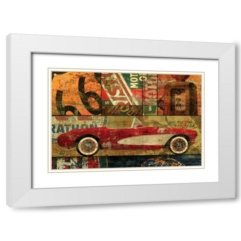 CRUISIN ON 66 I White Modern Wood Framed Art Print with Double Matting by Yang, Eric