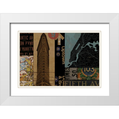 URBAN UPTOWN I White Modern Wood Framed Art Print with Double Matting by Yang, Eric