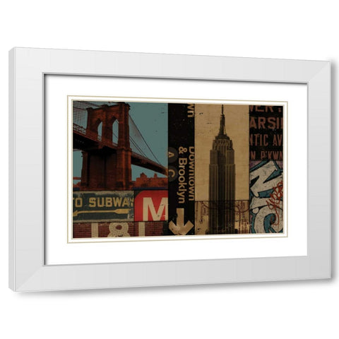 URBAN UPTOWN II White Modern Wood Framed Art Print with Double Matting by Yang, Eric