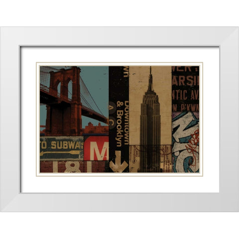 URBAN UPTOWN II White Modern Wood Framed Art Print with Double Matting by Yang, Eric