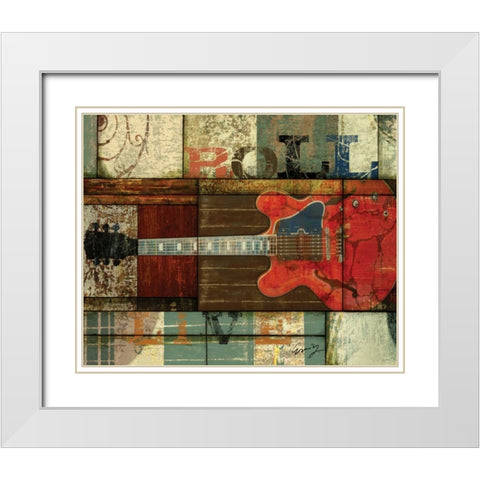 ROLL White Modern Wood Framed Art Print with Double Matting by Yang, Eric
