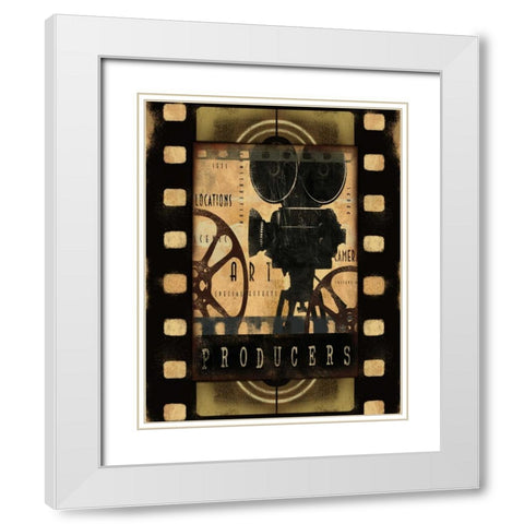 PRODUCERS White Modern Wood Framed Art Print with Double Matting by Yang, Eric