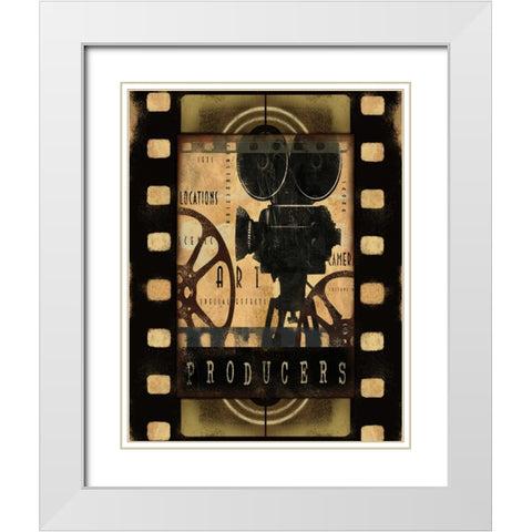 PRODUCERS White Modern Wood Framed Art Print with Double Matting by Yang, Eric