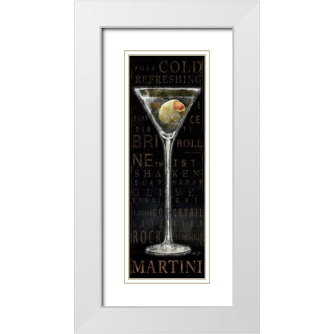 MARTINI White Modern Wood Framed Art Print with Double Matting by Yang, Eric