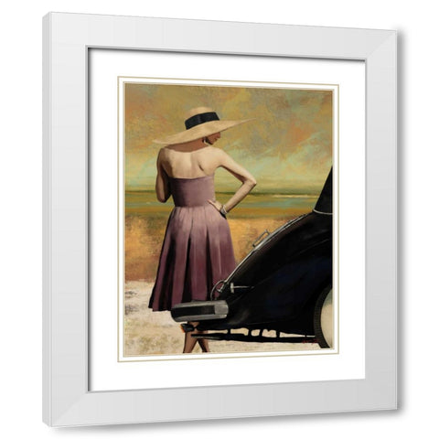 THE GETAWAY I White Modern Wood Framed Art Print with Double Matting by Yang, Eric