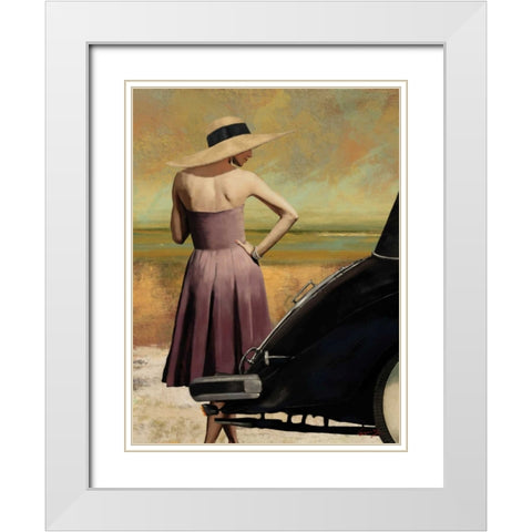 THE GETAWAY I White Modern Wood Framed Art Print with Double Matting by Yang, Eric