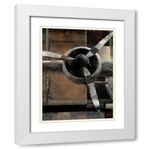 LEADING EDGE V White Modern Wood Framed Art Print with Double Matting by Yang, Eric