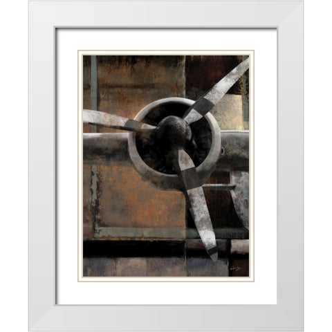 LEADING EDGE V White Modern Wood Framed Art Print with Double Matting by Yang, Eric