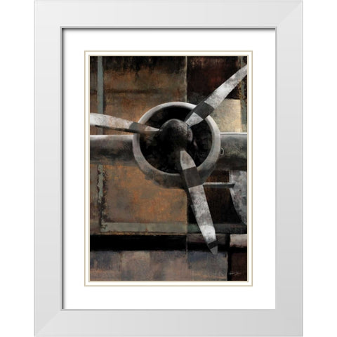 LEADING EDGE V White Modern Wood Framed Art Print with Double Matting by Yang, Eric