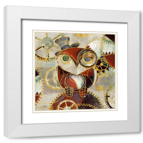 ERICS AUTOMATA II White Modern Wood Framed Art Print with Double Matting by Yang, Eric
