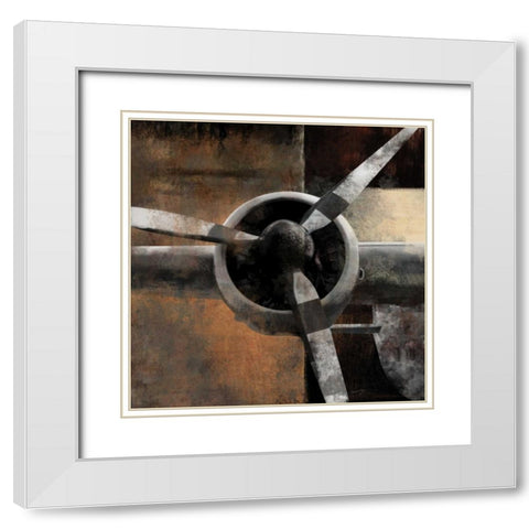 LEADING EDGE IV White Modern Wood Framed Art Print with Double Matting by Yang, Eric