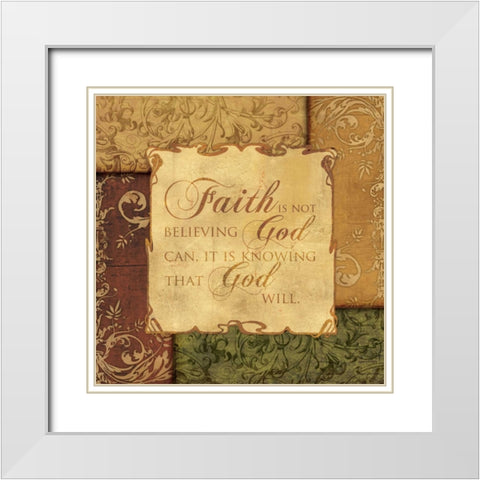 KNOWING GOD White Modern Wood Framed Art Print with Double Matting by Ballantyne, Piper