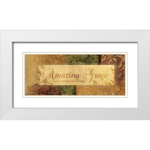 HOW SWEET THE SONG White Modern Wood Framed Art Print with Double Matting by Ballantyne, Piper