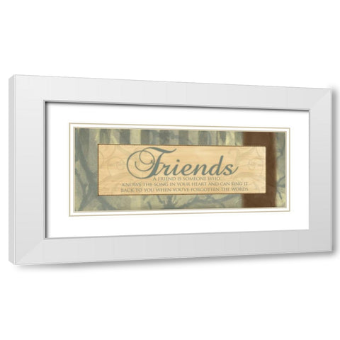 SONG IN YOUR HEART White Modern Wood Framed Art Print with Double Matting by Ballantyne, Piper