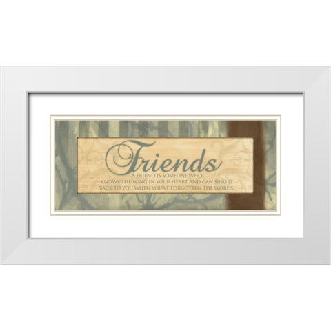 SONG IN YOUR HEART White Modern Wood Framed Art Print with Double Matting by Ballantyne, Piper