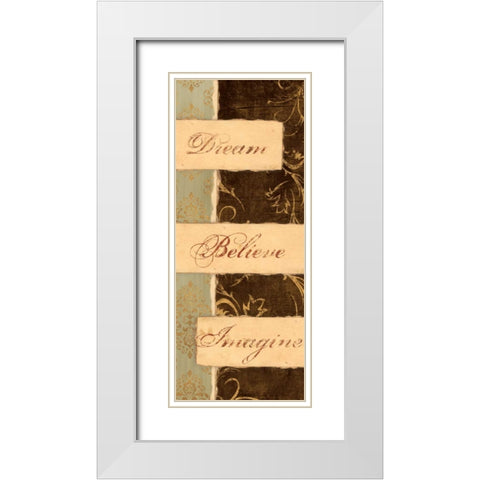 KEEP THE FAITH I White Modern Wood Framed Art Print with Double Matting by Ballantyne, Piper