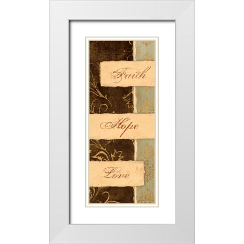 KEEP THE FAITH II White Modern Wood Framed Art Print with Double Matting by Ballantyne, Piper