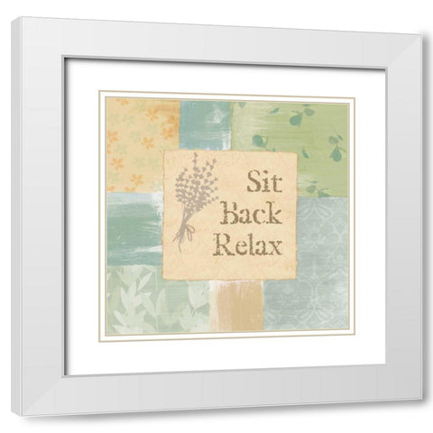 RELAXING TIME I White Modern Wood Framed Art Print with Double Matting by Ballantyne, Piper