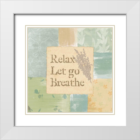 RELAXING TIME II White Modern Wood Framed Art Print with Double Matting by Ballantyne, Piper