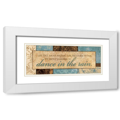 DANCE IN THE RAIN White Modern Wood Framed Art Print with Double Matting by Ballantyne, Piper