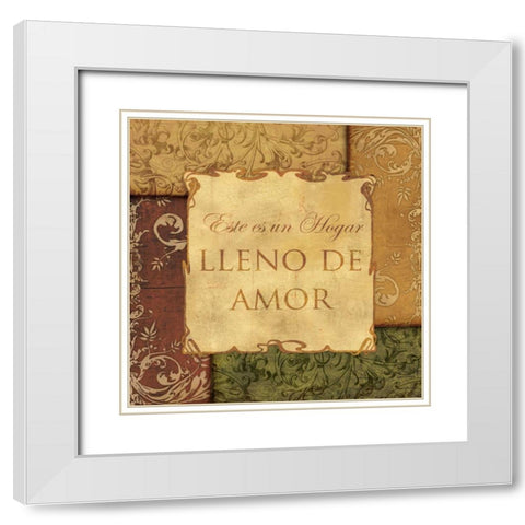 REAL LOVE STORIES - SPANISH White Modern Wood Framed Art Print with Double Matting by Ballantyne, Piper