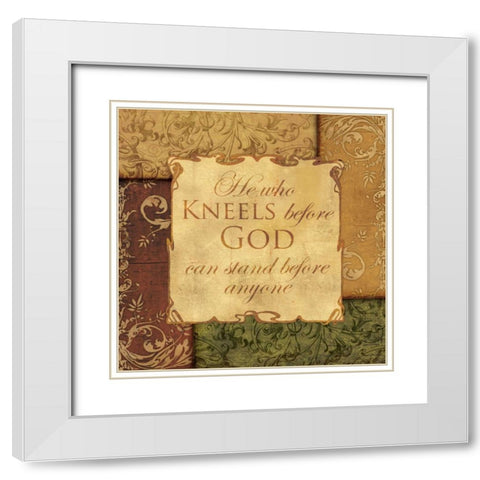 BEFORE GOD White Modern Wood Framed Art Print with Double Matting by Ballantyne, Piper